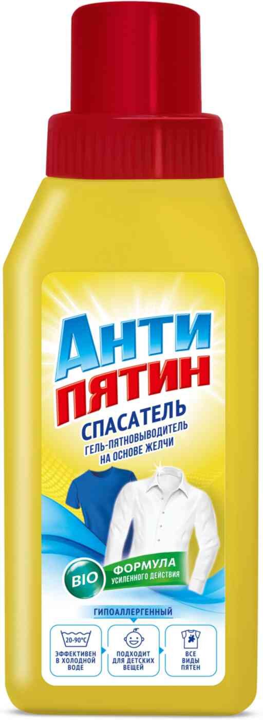 

Гель-пятновыводитель Антипятин Спасатель на основе желчи 250 мл