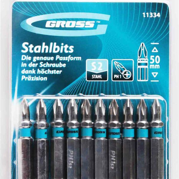 Набор бит Gross, 10 шт.