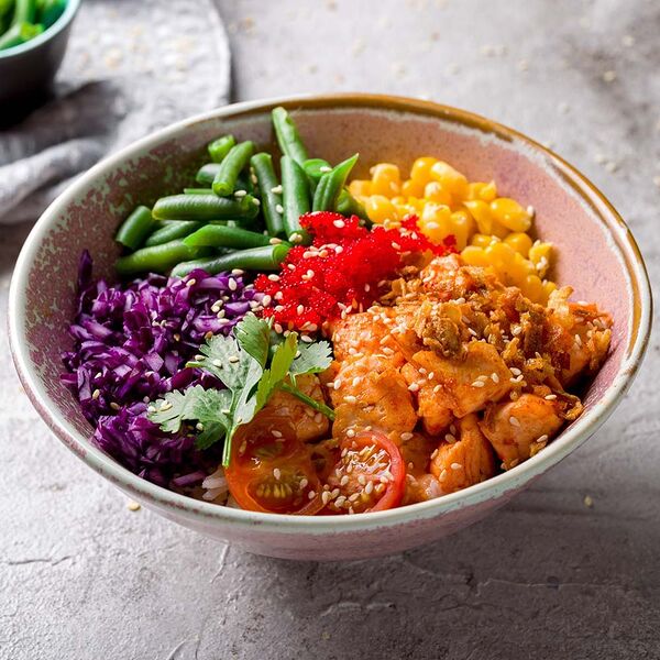 Поке Теплый лосось