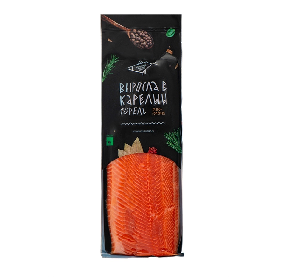 

Форель слабосолёная Карельские рыбные заводы вес