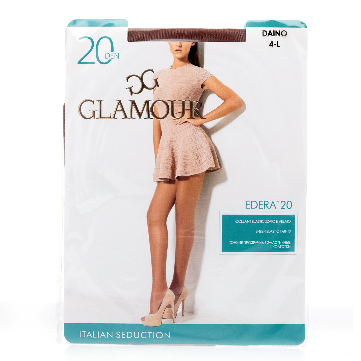 

Колготки женские Glamour Edera 20 den Daino размер 4