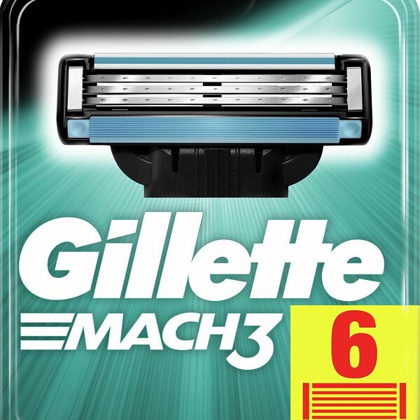 Кассеты для бритья Gillette Mach3 3 лезвия, 6 шт