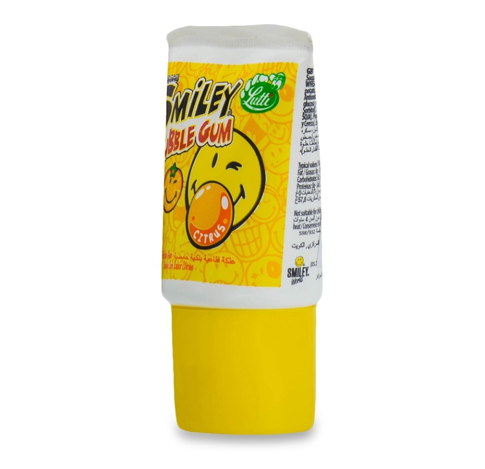 

Жевательная резинка Lutti Tubble Gum Smiley (Citruc) 35 г