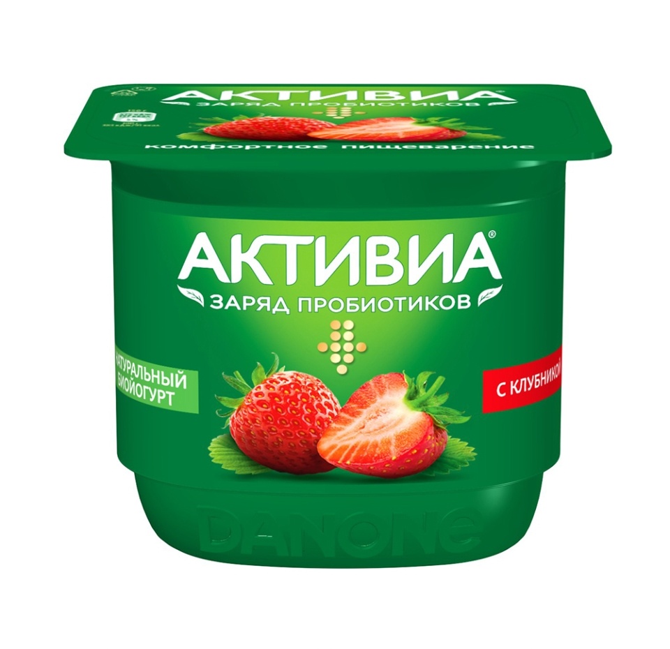 

Биойогурт Активиа клубника 2.9% БЗМЖ 150 г