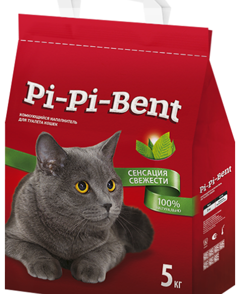 Комкующийся наполнитель Pi-Pi-Bent Сенсация свежести