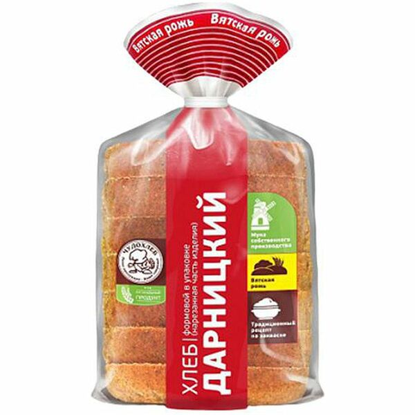 Хлеб Чудохлеб Дарницкий в нарезке