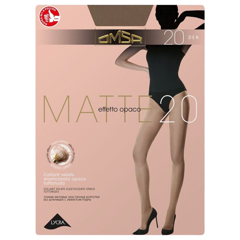 

Колготки Omsa Matte 20 Daino Бронза Размер 4