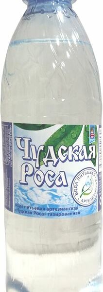 Вода Чудская Роса артезианская газированная 0.5л