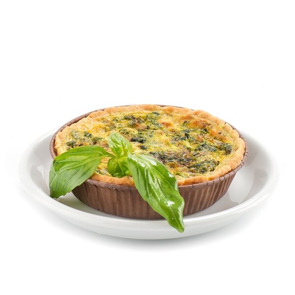 Киш с сыром и шпинатом, Уже Готово