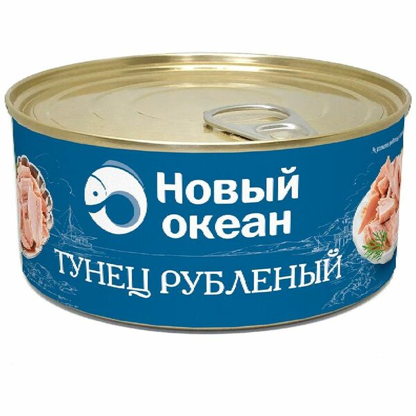 Тунец скипджек рубленый Новый Океан 185г