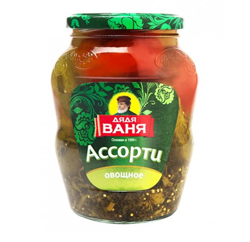 

Ассорти Дядя Ваня маринованное овощное 680 г