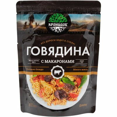 Говядина Кронидов с макаронами 250 г