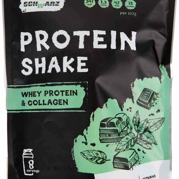 Сухая смесь для коктейля с высоким содержанием белка Schwarz со вкусом Шоколад-мята