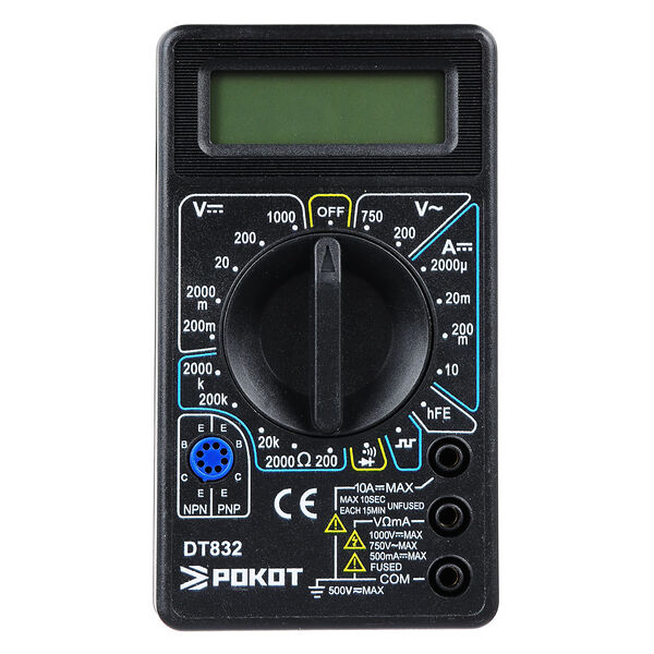 Рокот мультиметр цифровой dt-832