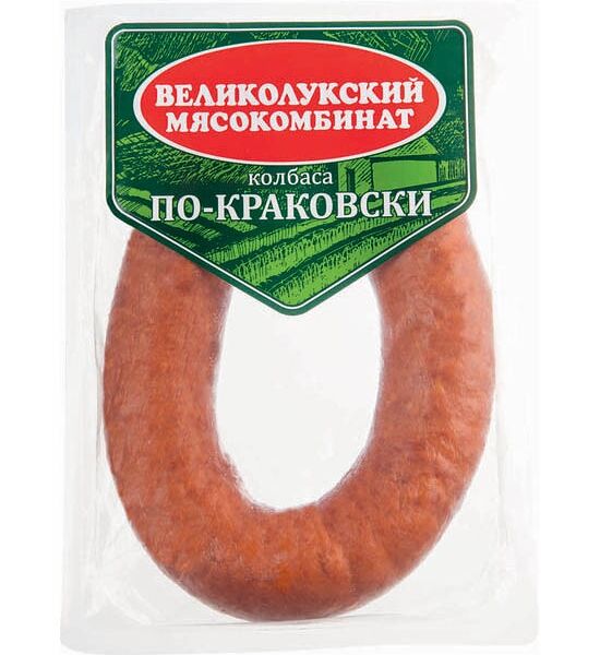 Колбаса полукопченая Великолукский мясокомбинат по-краковски