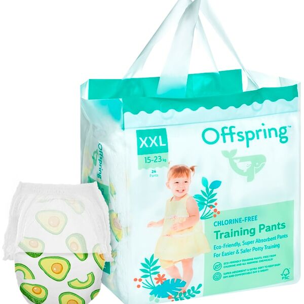 Подгузники-трусики Offspring Авокадо XXL 15-23кг 24шт