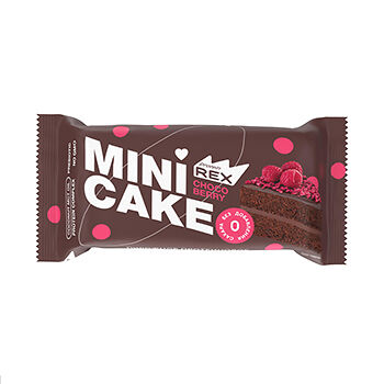 Мини-тортик протеиновый Protein Rex Mini cake шоколадно-малиновый