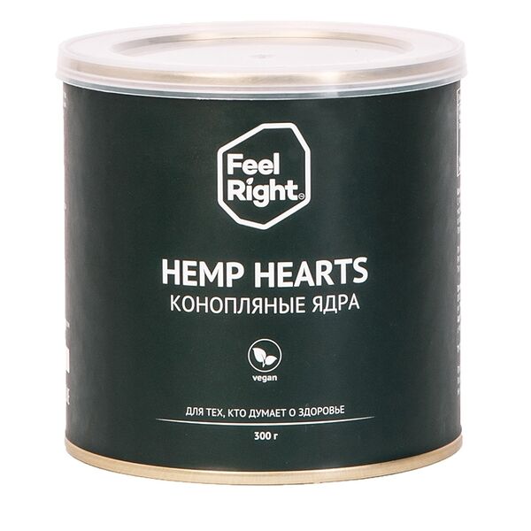 Ядра конопли FeelRight очищенные, 300 г