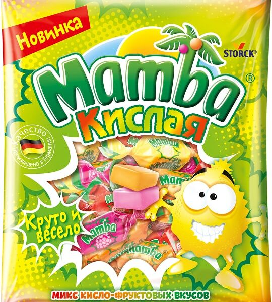 Конфеты жевательные Mamba Кислая, 70 г