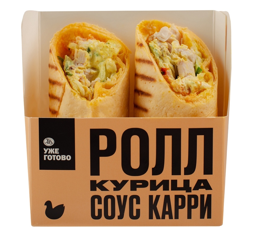 

Ролл Уже готово с курицей и соусом карри 170 г