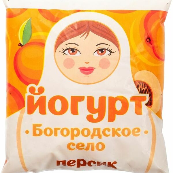 Йогурт Богородское Село Персик 2.5% 500г