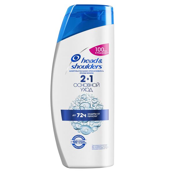 Шампунь 2в1 HEAD&SHOULDERS против перхоти Основной уход для нормальных волос, 600мл
