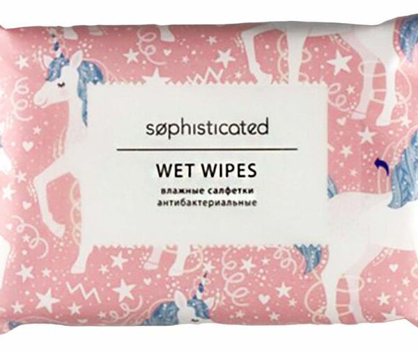 Салфетки Sophisticated влажные антибактериальные 15шт