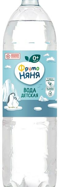 Вода ФрутоНяня детская негазированная с 0 месяцев 1.5л
