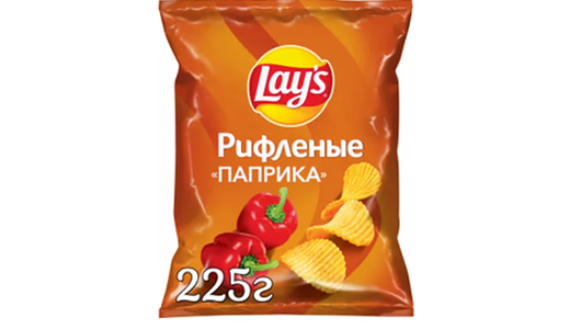Чипсы картофельные Lay's Рифленые Паприка 225г