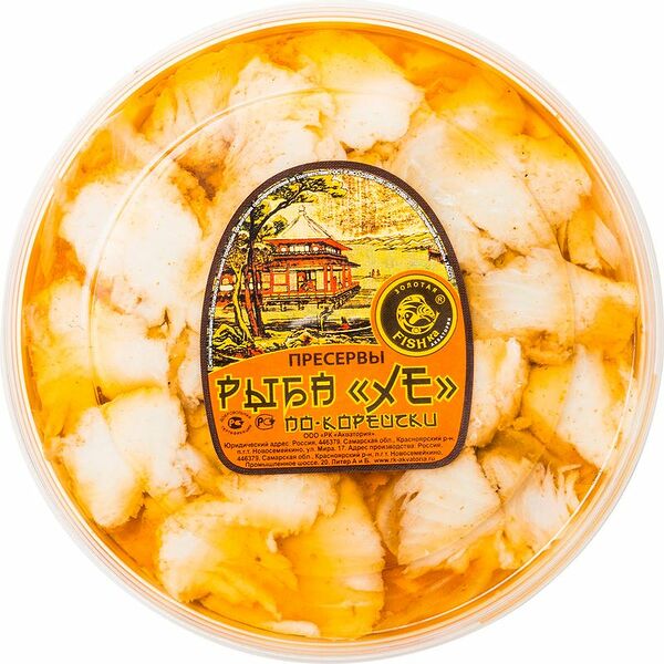 Рыба хе Золотая fishka филе, пряная в масле по-корейски 180 г