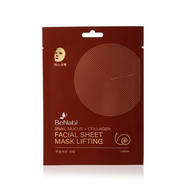 Маска для лица Benabi с муцином улитки и коллагеном 23г