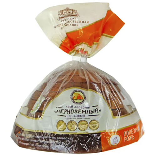 Хлеб Хлебозавод №7 Черноземный заварной подовый в нарезке