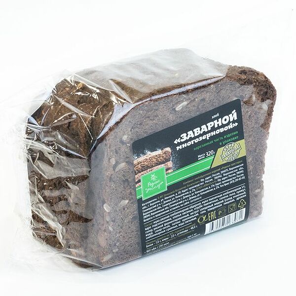 Хлеб Родные Просторы заварной многозерновой нарезка