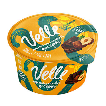 Десерт Velle Шоколадный со вкусом ореха мультизлаковый ферментированный, 130г