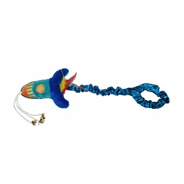 Игрушка для кошек CHOMPER Super Space Дразнилка Ракета с колокольчиками