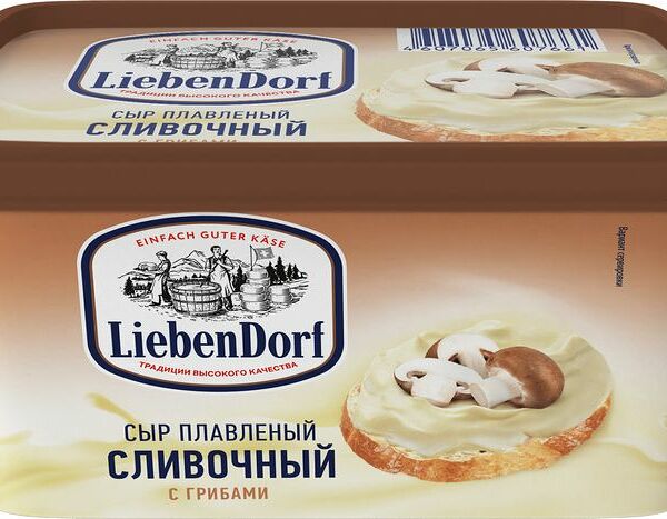 Сыр плавленый Liebendorf с грибами 55% 400г