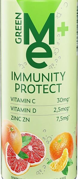 Напиток GreenMe Plus Immunity Protect с витамином С D и цинком 330мл