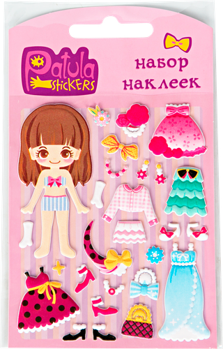 Набор мягких наклеек Patula Одевайка