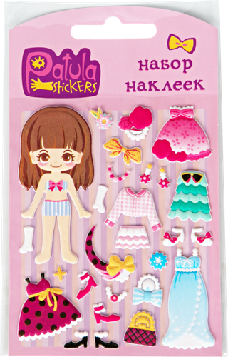 

Набор мягких наклеек Patula Одевайка