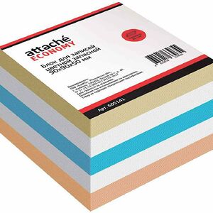 Блок для записей Attache Эконом разноцветный, 90×90×50 мм