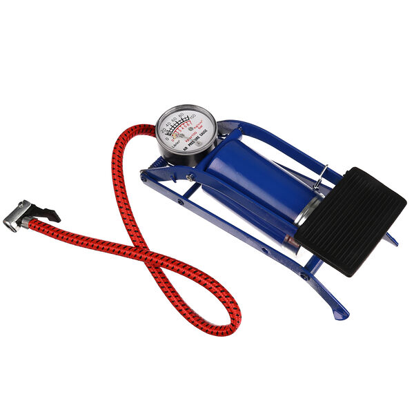 Silapro насос ножной с манометром, металл, 23x7см