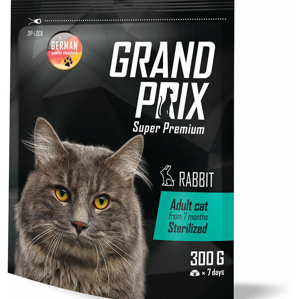 Сухой корм для стерилизованных кошек Grand Prix Sterilized с кроликом и рисом