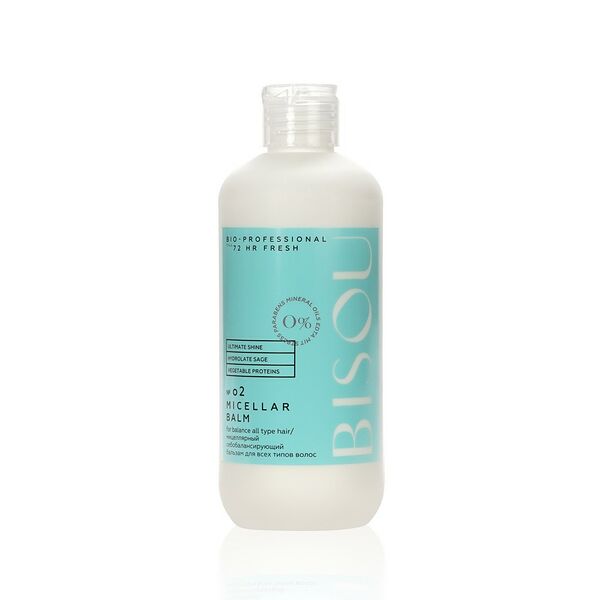Мицеллярный себобалансирующий бальзам для волос Bisou Bio-professional 
