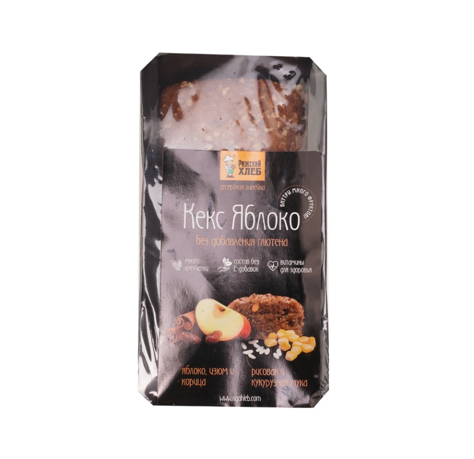 

Кекс Яблоко без глютена из рисовой и кукурузной муки Рижский хлеб 350г