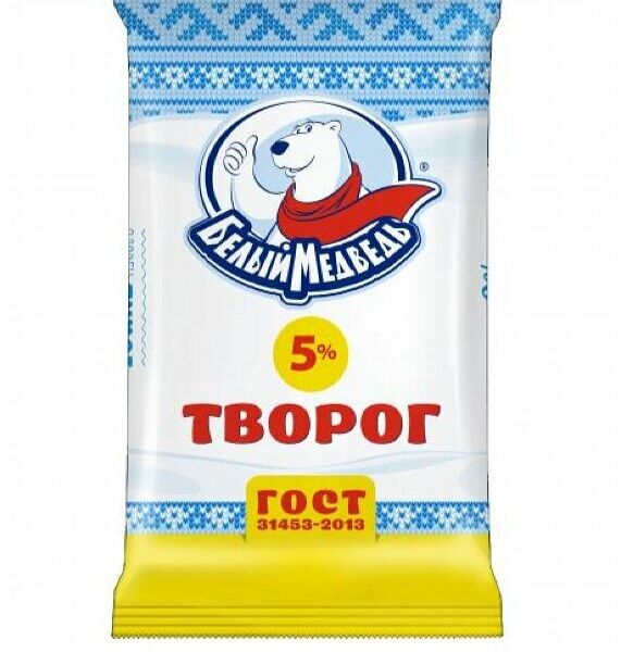 Творог Белый Медведь 5%