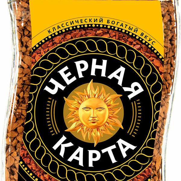 Кофе растворимый сублимированный ТМ Черная Карта Gold