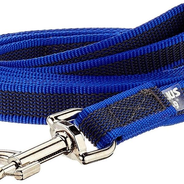 JULIUS-K9 поводок для собак Color & Gray Super-grip с ручкой, до 50 кг 2 м., Синий