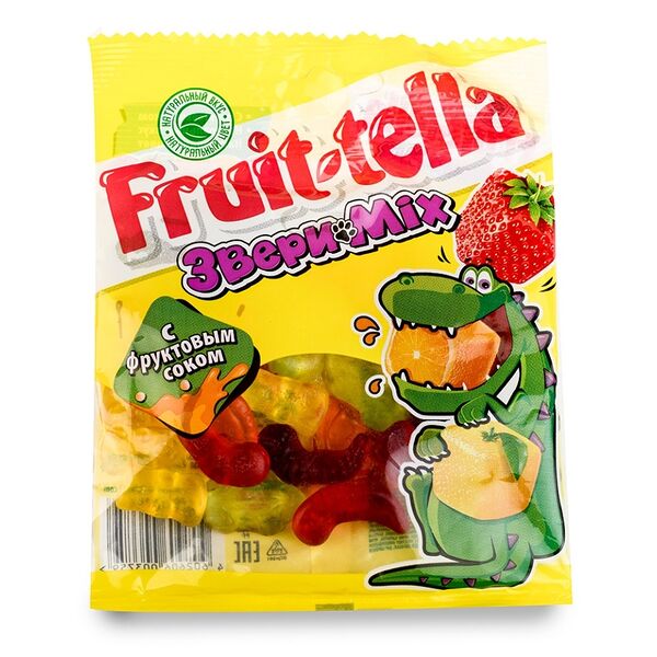 Жевательный мармелад Fruit-tella Звери Mix 70г