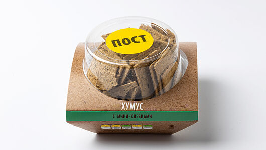 Хумус с мини-хлебцами