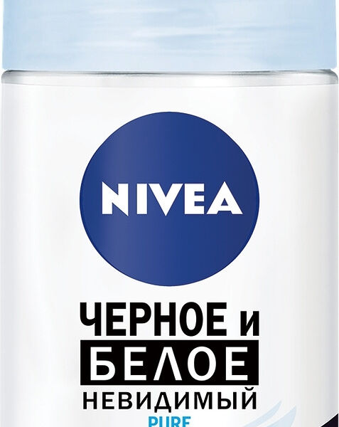 Дезодорант Nivea Pure Невидимая защита для чёрного и белого ролик
